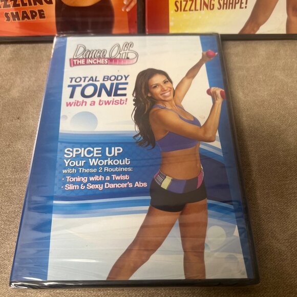 Set of (3) Dance Off The Inches DVD Dances Fitness Stella Sandoval NEW SEALED - Picture 2 of 4